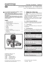 Preview for 1 page of oventrop 1144904 Installation And Operating Instructions Manual