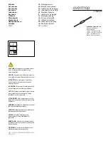 Предварительный просмотр 1 страницы oventrop 1158025 Mounting Instructions