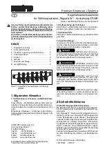 Preview for 1 page of oventrop 134 11 82 Installation And Operating Instructions Manual