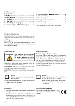 Preview for 2 page of oventrop 1369531 Installation And Operating Instructions Manual