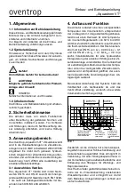 Preview for 2 page of oventrop 4205704 Installation And Operating Instructions Manual