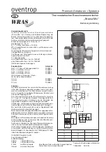 oventrop Brawa-Mix Operating Instructions Manual preview