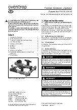 Preview for 1 page of oventrop Flypass set Installation And Operating Instructions Manual