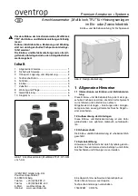 oventrop Multiblock TFU Installation And Operating Instructions Manual preview