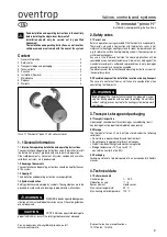 Preview for 3 page of oventrop pinox H Installation And Operating Instructions Manual