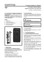 oventrop Regumat 220 Installation And Operating Instructions Manual preview