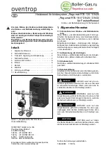 oventrop Regumat RTA-130 Installation And Operating Instructions Manual preview