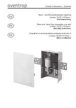 oventrop Unibox TQ-RTL R-Tronic Operating Instructions Manual preview