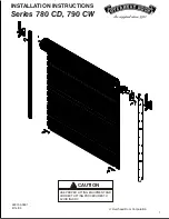 Preview for 1 page of Overhead door 780 CD Series Installation Manual