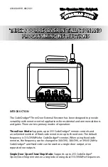 Overhead door CodeDodger Installation And Programming Instructions предпросмотр