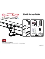 Overhead door ohd anywhere Quick Setup Manual preview