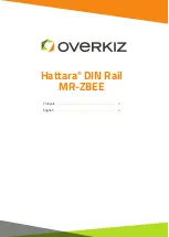 Предварительный просмотр 1 страницы Overkiz Hattara DIN Rail MR-ZBEE Quick Start Manual