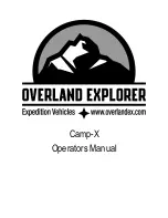 Предварительный просмотр 1 страницы Overland Explorer Camp-X Operator'S Manual