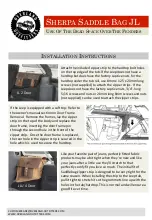 Preview for 1 page of Overland Outfitters SHERPA SADDLE BAG JL Installation Instructions