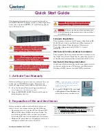 Предварительный просмотр 1 страницы Overland Storage Ultamus Raid 1200 Quick Start Manual