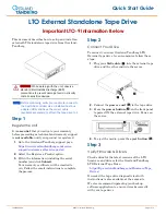 Overland Tandberg LTO-9 Quick Start Manual preview