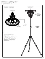 Preview for 4 page of Overland Vehicle Systems UFO Solar Camp Light & Speaker Instruction Manual