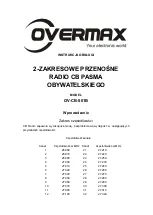 Overmax OV-CB-501B Manual preview