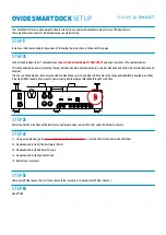 Preview for 1 page of OVIDE SMART DOCK Setup
