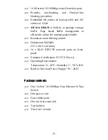 Preview for 4 page of Ovislink 16-Port Fast Ethernet 10/100Mbps N-Way Switch User Manual