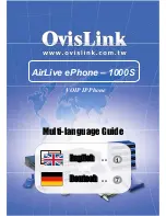 Ovislink AirLive ePhone-1000S User Manual preview