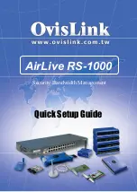 Предварительный просмотр 1 страницы Ovislink AirLive RS-1000 Quick Setup Manual