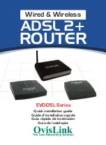 Предварительный просмотр 1 страницы Ovislink EVO-DSL SERIES Quick Installation Manual