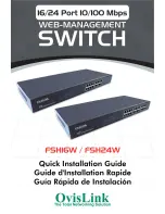 Ovislink FSH16W Quick Installation Manual предпросмотр