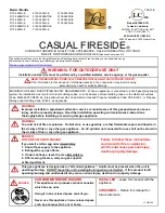 Preview for 1 page of OW Lee CASUAL FIRESIDE 5110-3050O-E Owner'S Manual