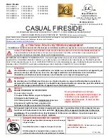 Preview for 15 page of OW Lee CASUAL FIRESIDE 5110-3050O-E Owner'S Manual