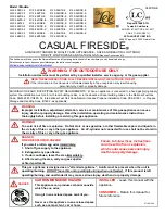 OW Lee CASUAL FIRESIDE 5110-30RDC-E Owner'S Manual preview