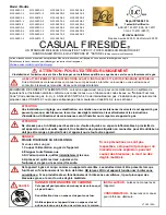 Предварительный просмотр 15 страницы OW Lee CASUAL FIRESIDE 5110-30RDC-E Owner'S Manual