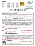 Preview for 1 page of OW Lee CASUAL FIRESIDE 5110-30RDC Manual