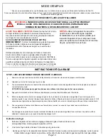 Preview for 26 page of OW Lee CASUAL FIRESIDE 5110-42BTC-E Owner'S Manual