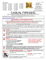 OW Lee CASUAL FIRESIDE 5110-42BTO Owner'S Manual preview