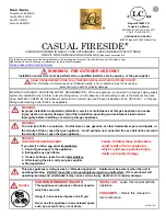 Preview for 1 page of OW Lee CASUAL FIRESIDE Creighton 5136-42SQO Owner'S Manual