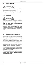 Preview for 16 page of OWA Mycare MP50 Installation And Operating Instructions Manual