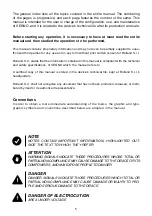 Preview for 5 page of Oway Segno Use And Maintenance Manual