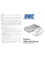 Предварительный просмотр 1 страницы OWC Express USB 2.0 Enclosure Quick Installation Manual