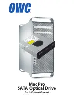 OWC Mac Pro SATA Optical Drive Installation Manual preview