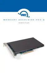 OWC Mercury Accelsior Pro Q Installation Manual предпросмотр