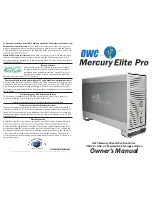 OWC Mercury Elite-AL Pro Dual-Drive Owner'S Manual preview