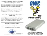 Preview for 1 page of OWC Mercury Express Owner'S Manual