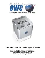 OWC Mercury G4 Cube Installation Instructions Manual preview