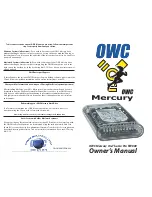 OWC Mercury On-The-Go Pro FW800 Owner'S Manual preview