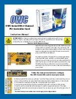 OWC OWCSATA2EPCI Instruction Manual preview