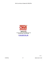 Предварительный просмотр 17 страницы OWI 2X2-ER2TR61 User Manual