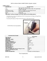 Preview for 8 page of OWI 2X2AMP-HD2S61 User Manual