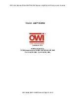 Preview for 28 page of OWI AMP1SGRN User Manual