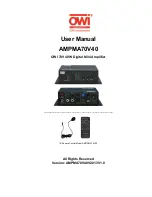 OWI AMPMA70V40 User Manual preview